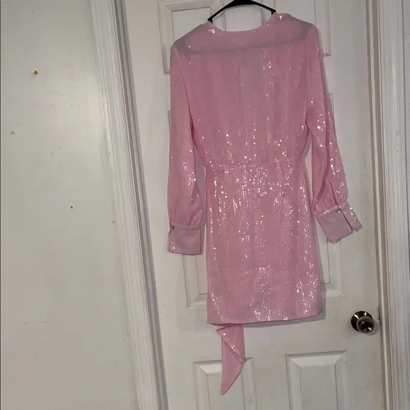 Steve Madden Light Pink Sequin Dress - Picture 5 of 7